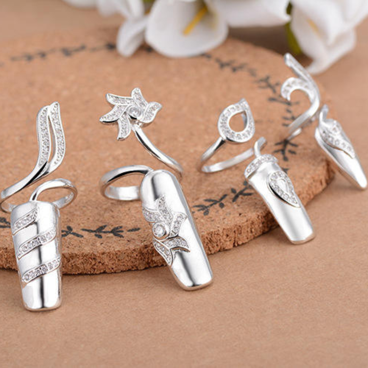 Heiress Wrap Nail Rings