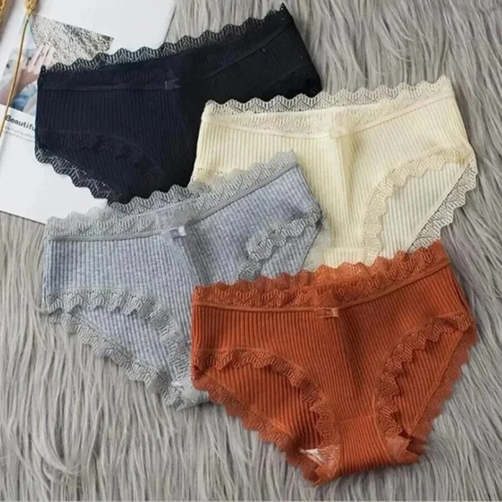 Essentia Lace Cotton Panty Set