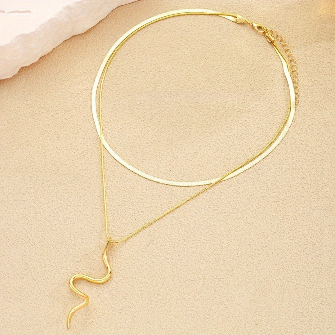 Serpentine Layered Necklace
