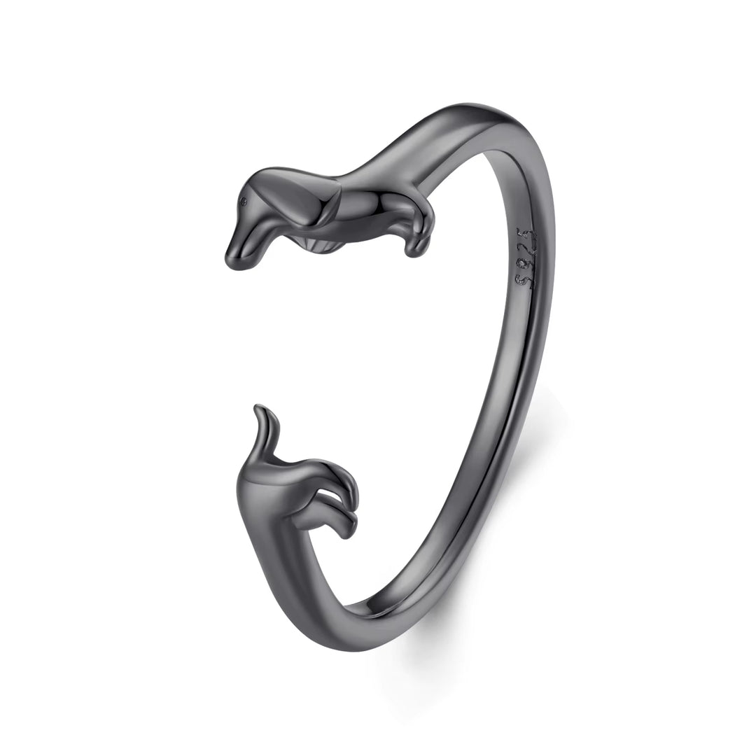 Dachshund Wrap Ring Set