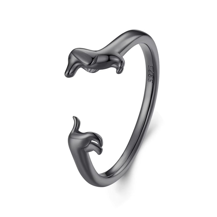 Dachshund Wrap Ring Set