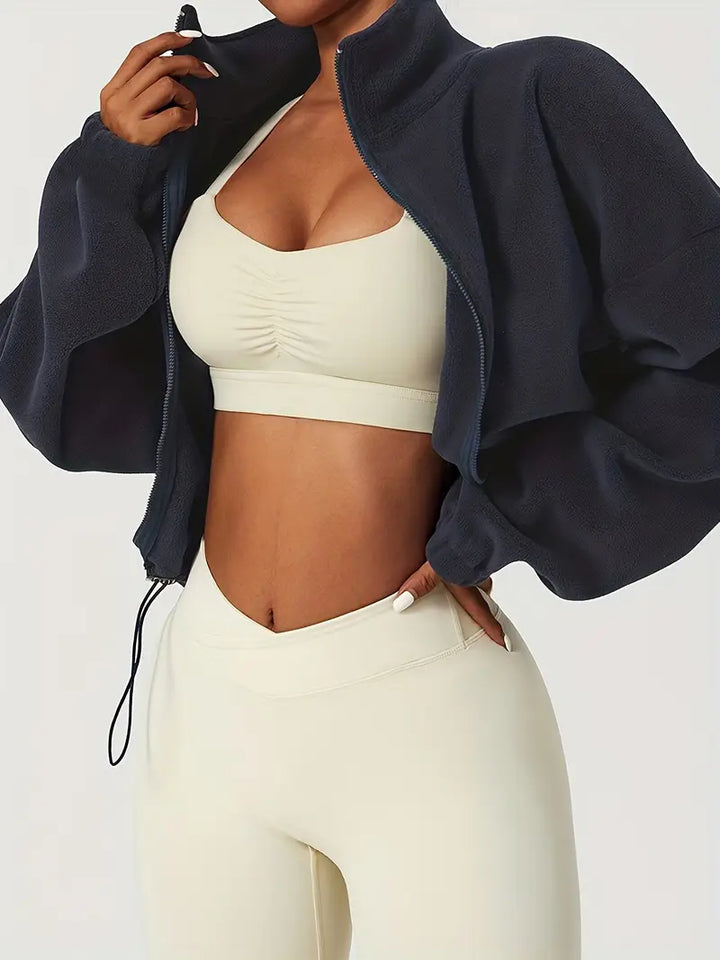 Forma Fleece Cropped Zip-Up