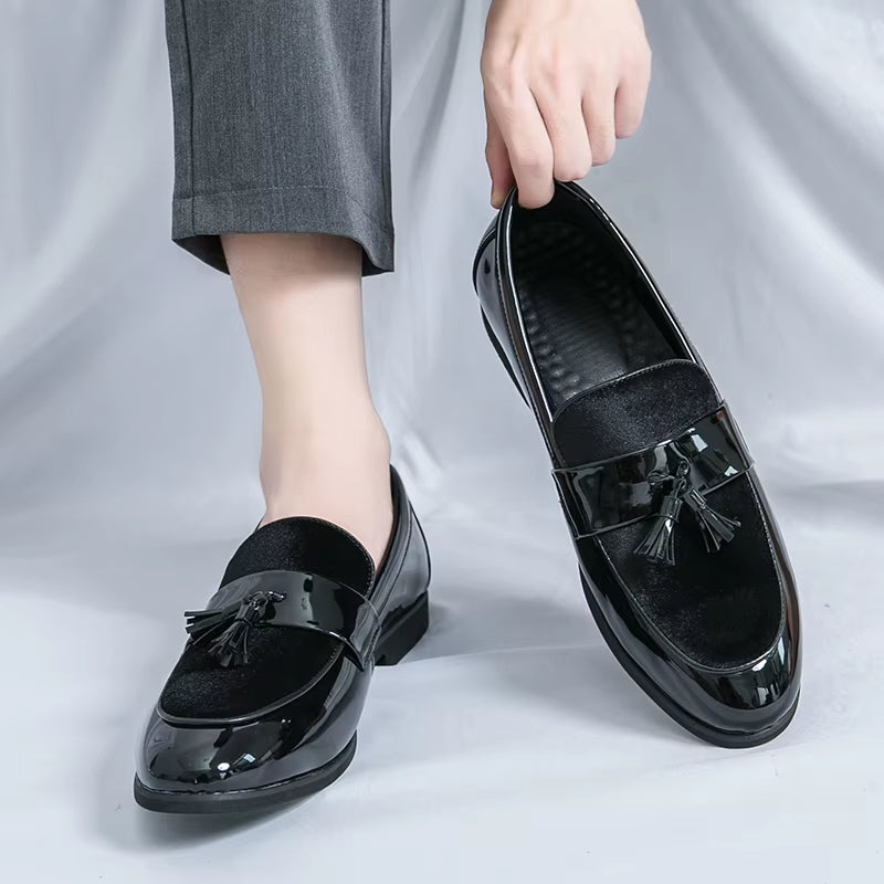 Bellavetro Velvet Tassel Loafers