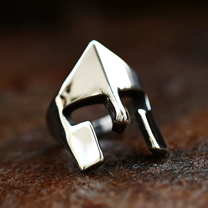Warrior's Helm Stainless Steel Ring