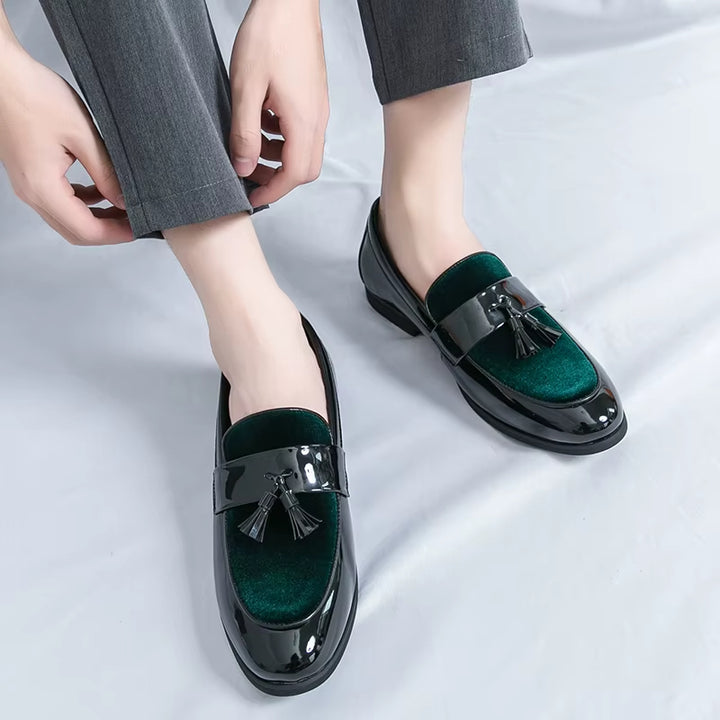 Bellavetro Velvet Tassel Loafers