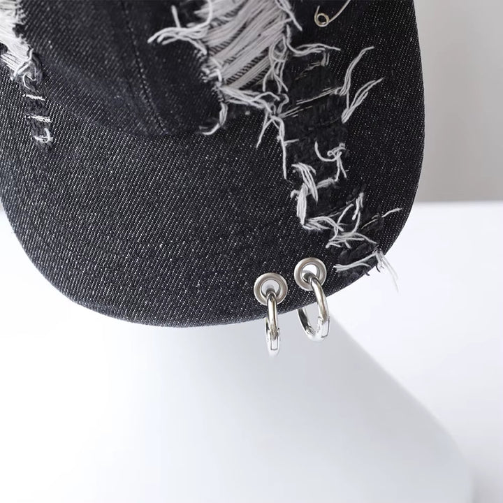 Riot Distressed Denim Cap