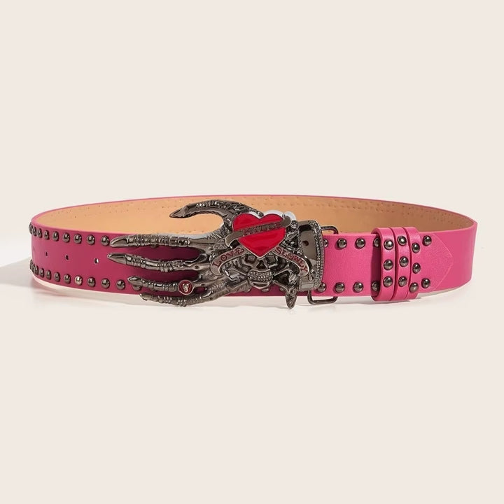 Flesh & Metal Buckle Belt