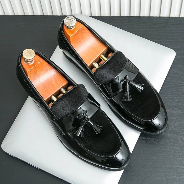 Bellavetro Velvet Tassel Loafers