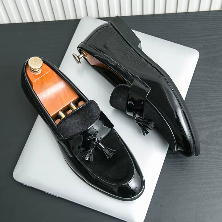 Bellavetro Velvet Tassel Loafers