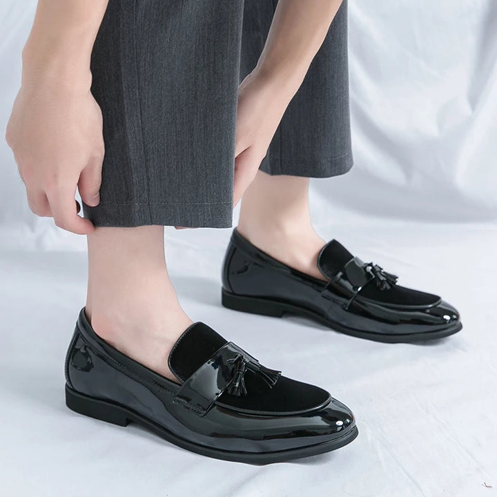 Bellavetro Velvet Tassel Loafers