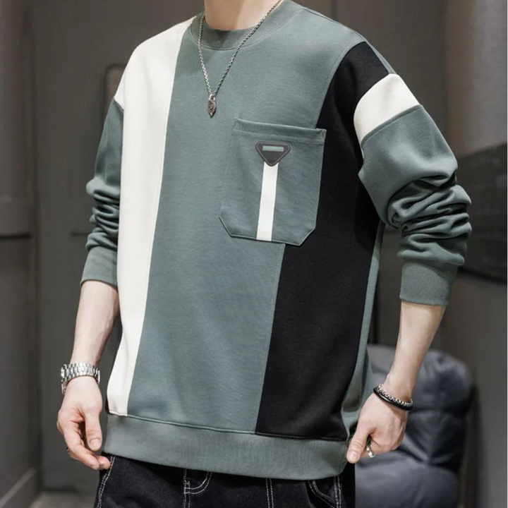 Stratos Contrast Crewneck