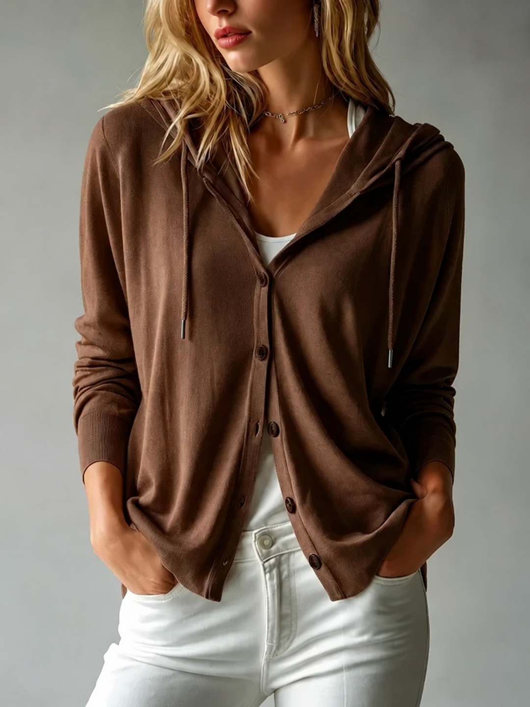 Weekend Button Hoodie