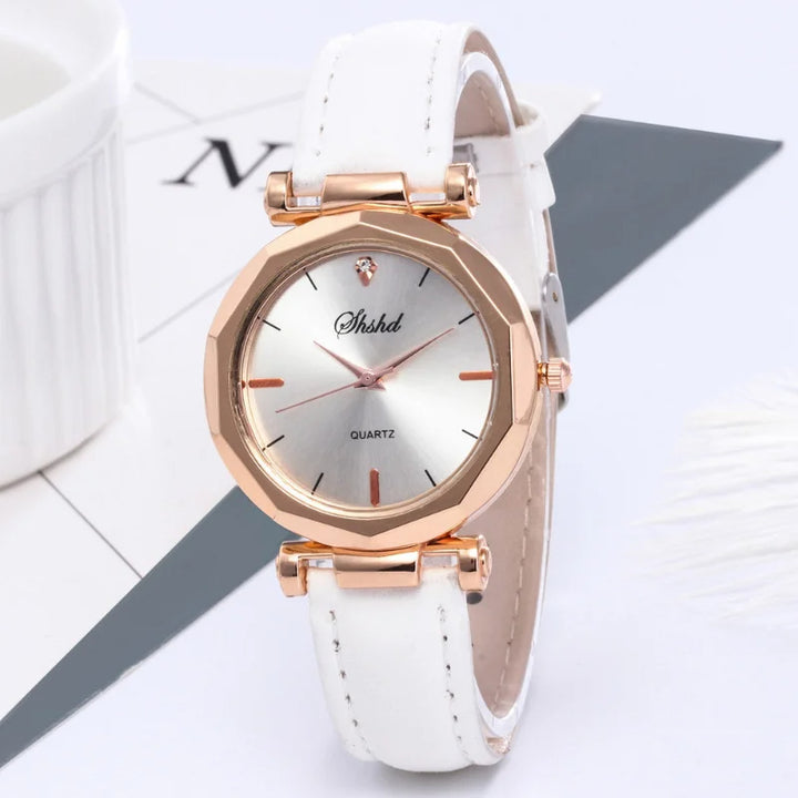 Sunburst Suede Wristwatch