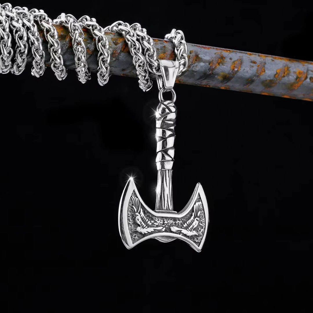 Viking Axe Pendant Necklace