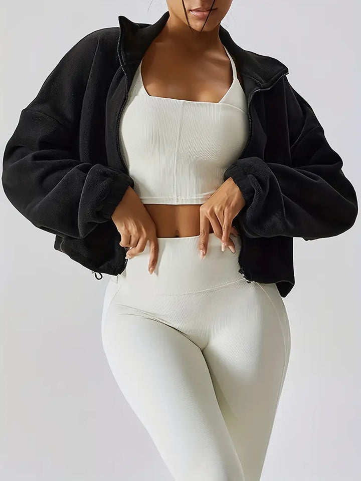 Forma Fleece Cropped Zip-Up