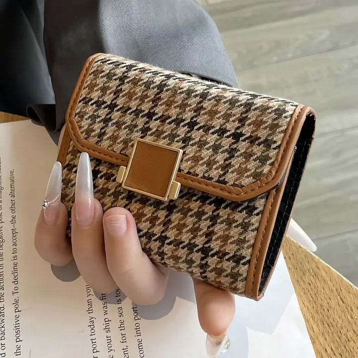 Milan Houndstooth Wallet