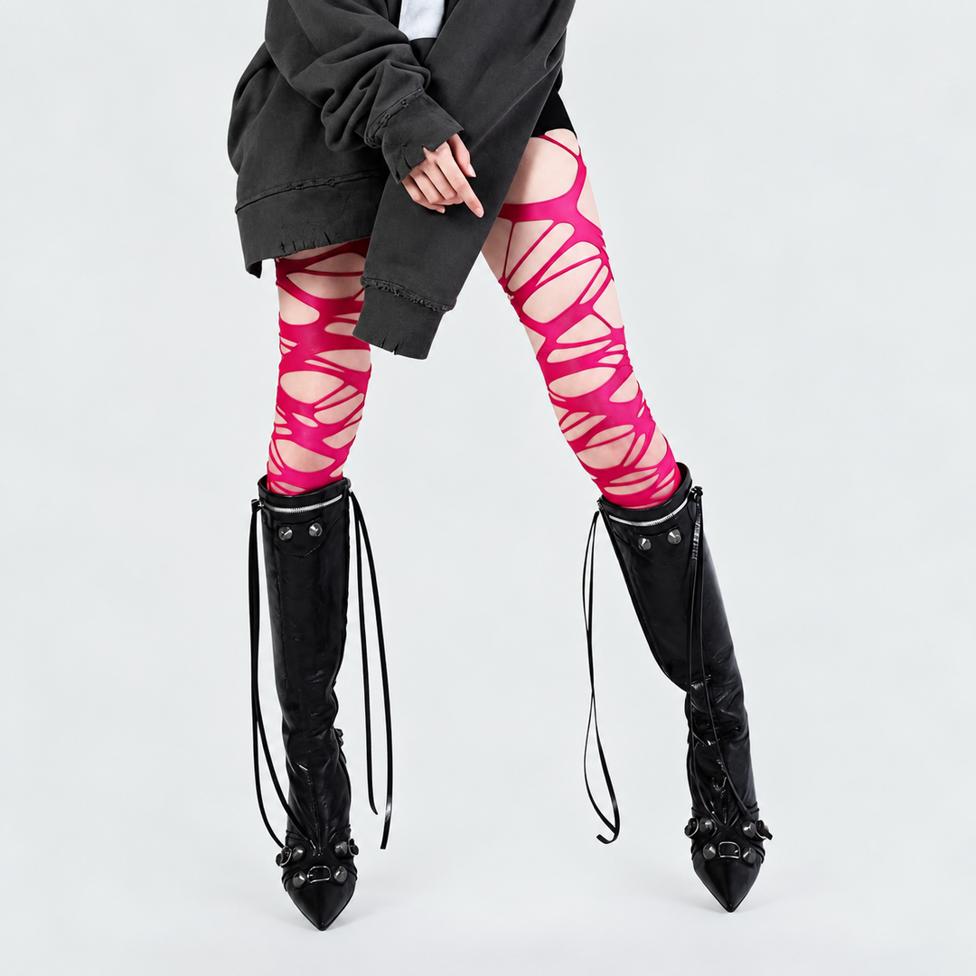 Rebel Distressed Tights