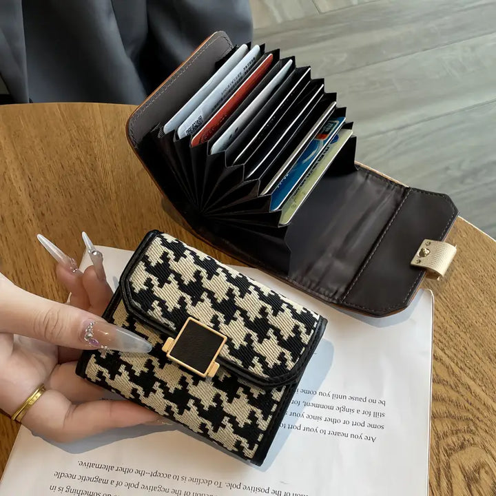 Milan Houndstooth Wallet