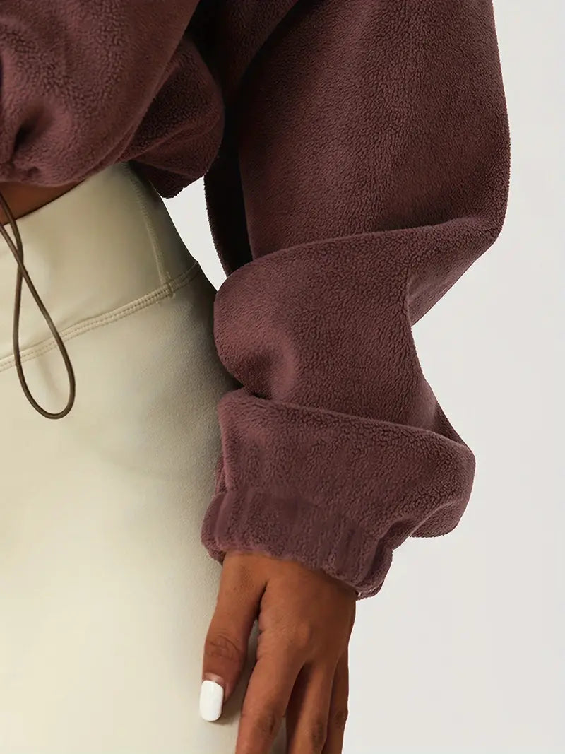 Forma Fleece Cropped Zip-Up
