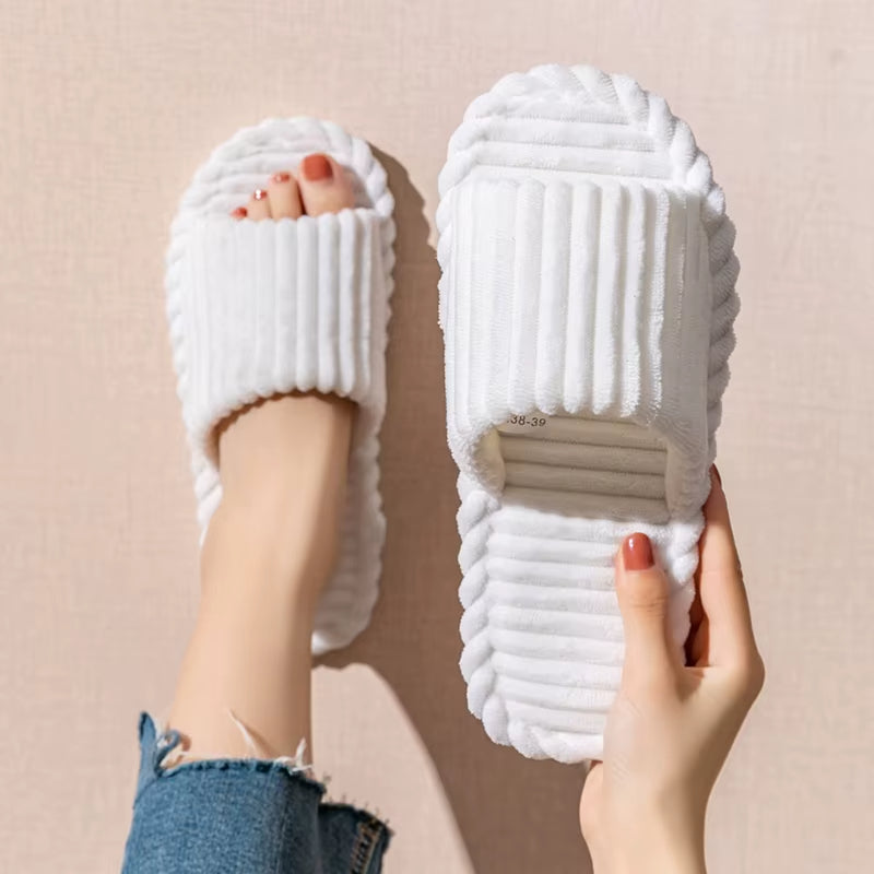Camden Ribbed Corduroy Slides