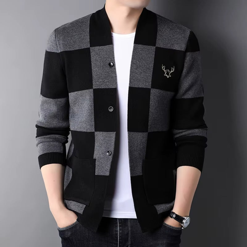 Beaumont Checkered Cardigan