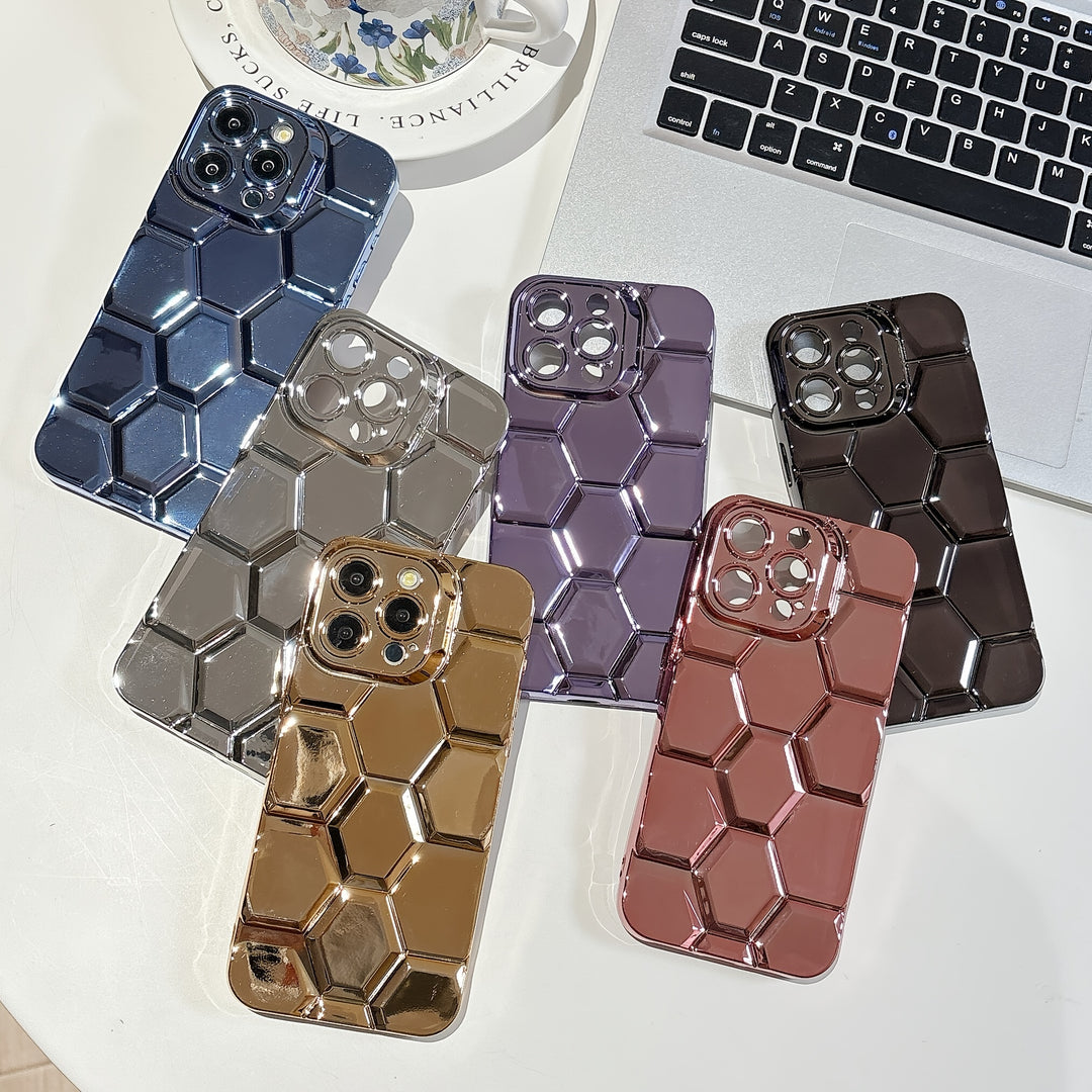 Hex Chrome iPhone Case