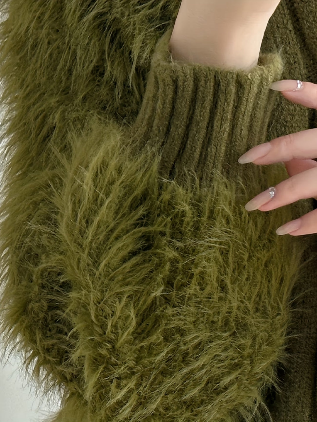 Louve Faux Fur Knit Sweater