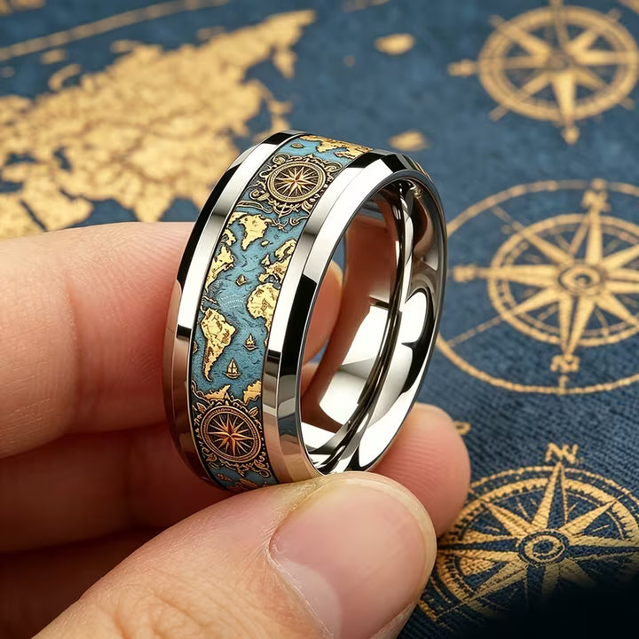 Voyager World Map Ring