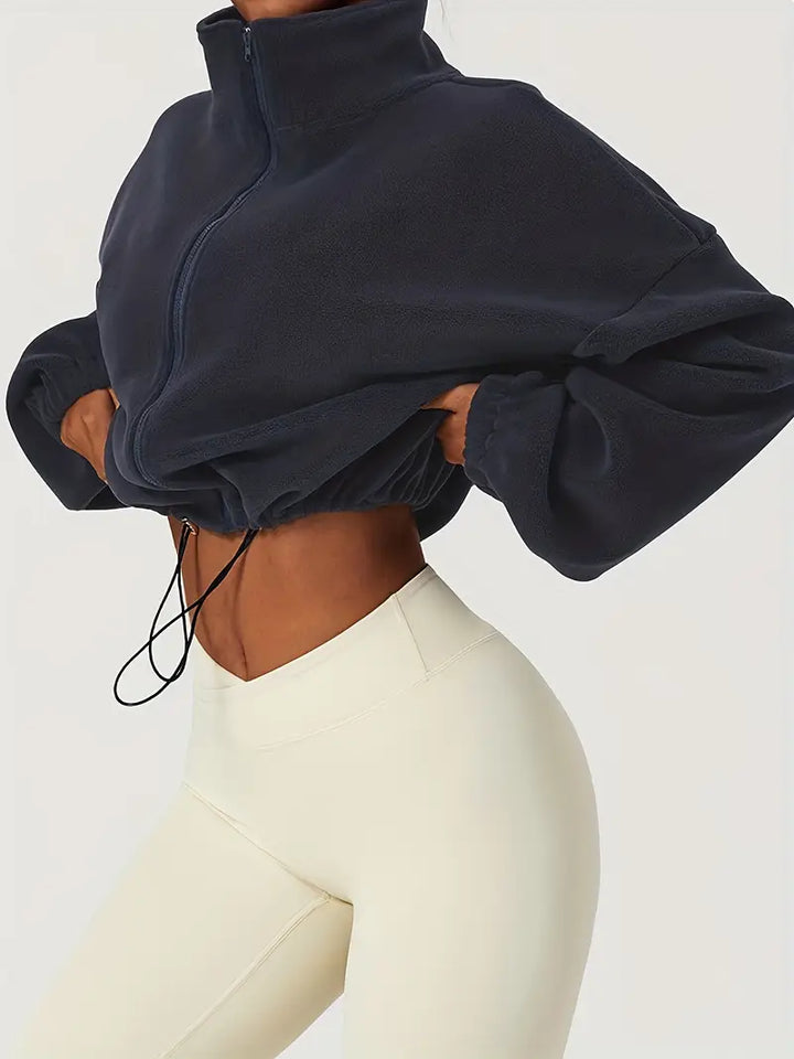 Forma Fleece Cropped Zip-Up