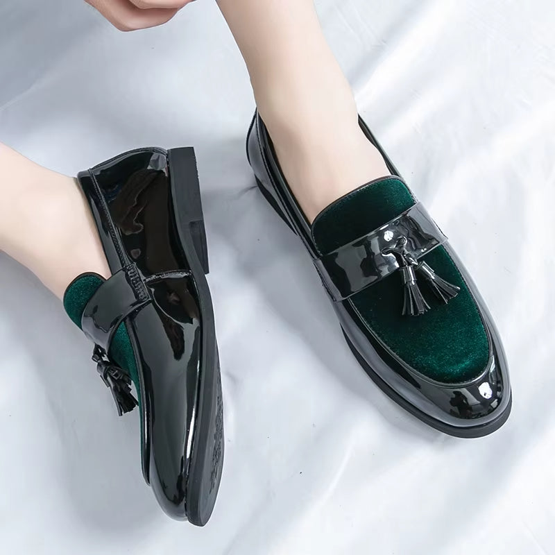 Bellavetro Velvet Tassel Loafers