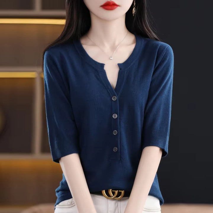 Sophia Cashmere Button-Up