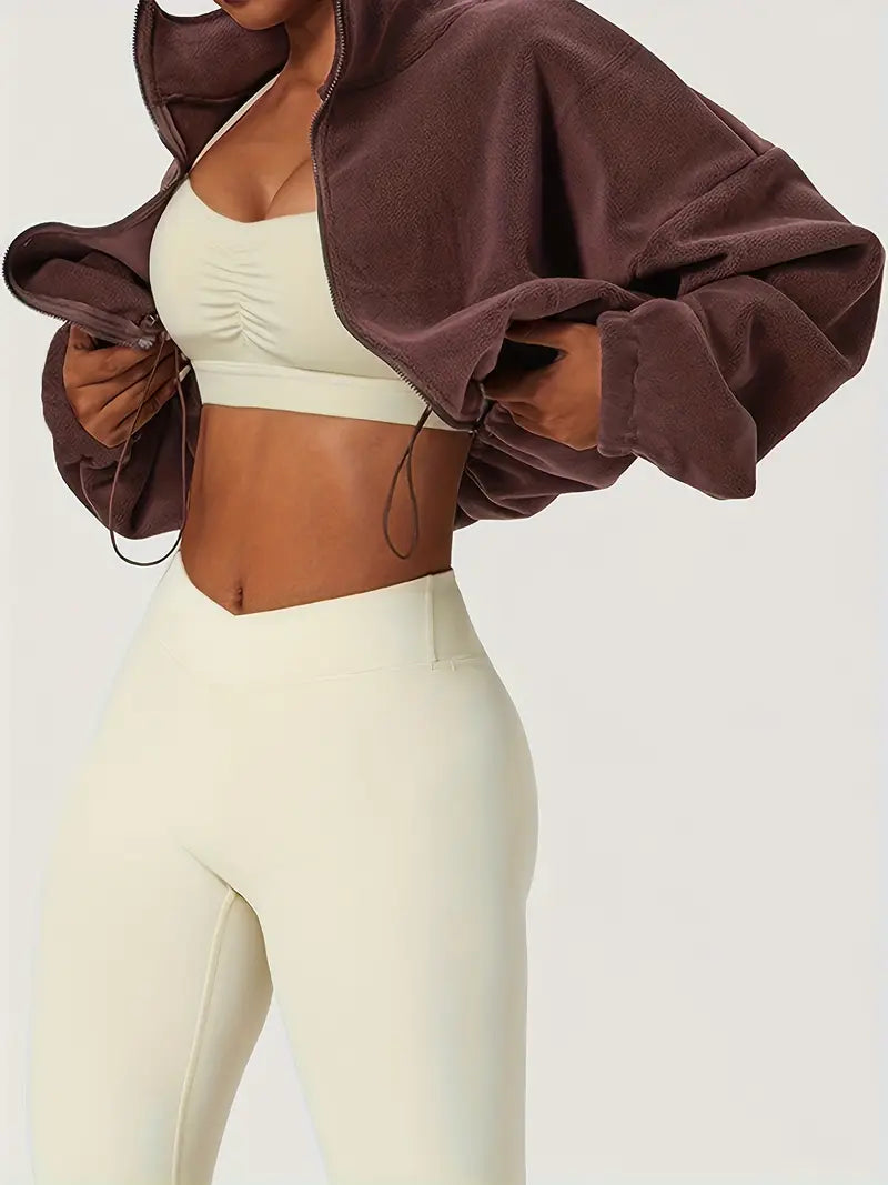 Forma Fleece Cropped Zip-Up