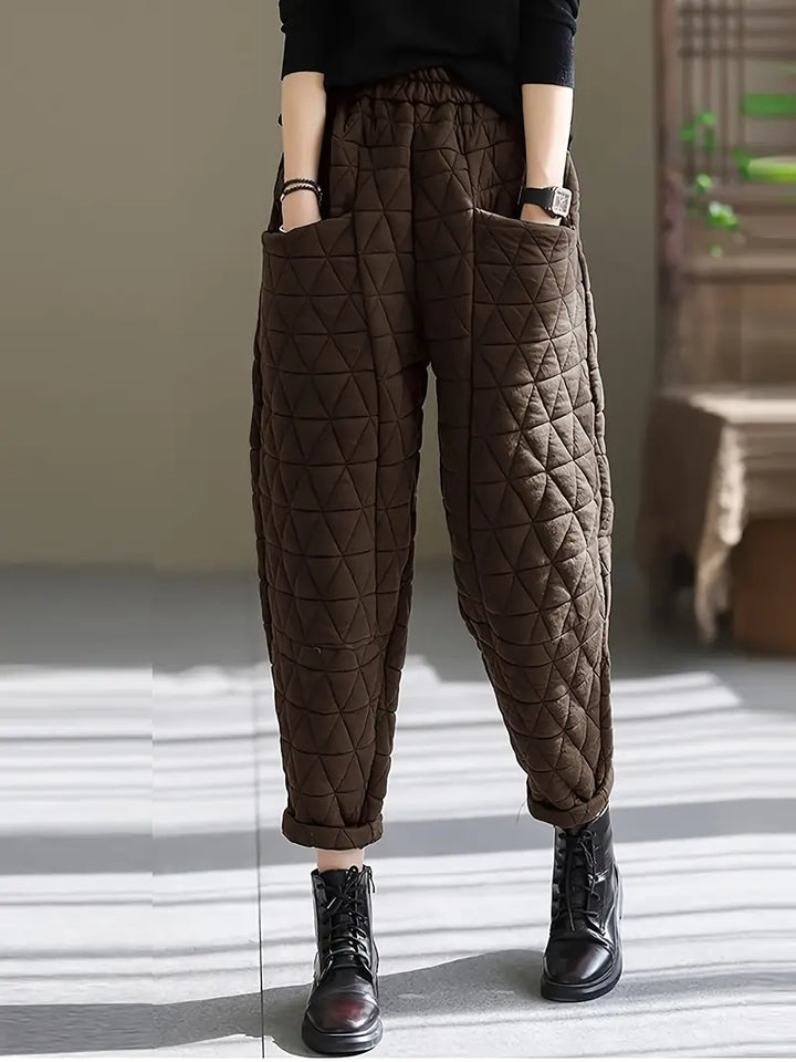 Loft Diamond-Quilted Puff Pant