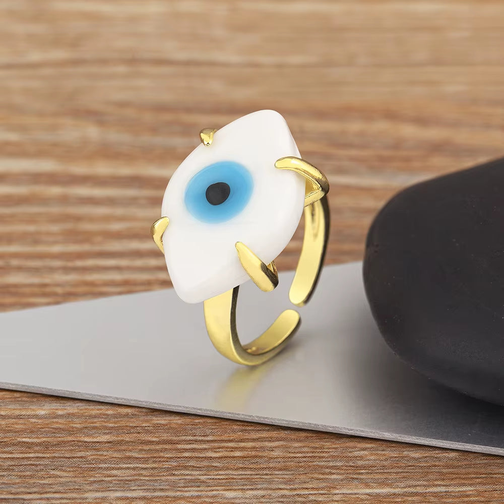 Evil Eye Motif Ring