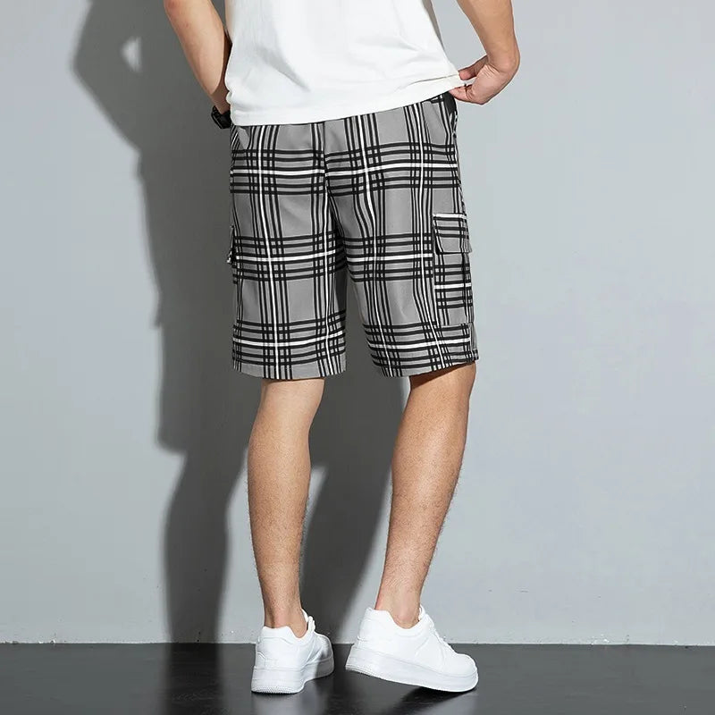 Crossmark Plaid Cargo Short