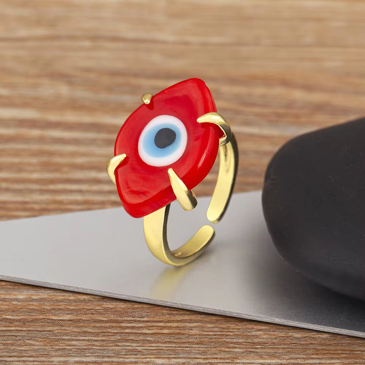 Evil Eye Motif Ring