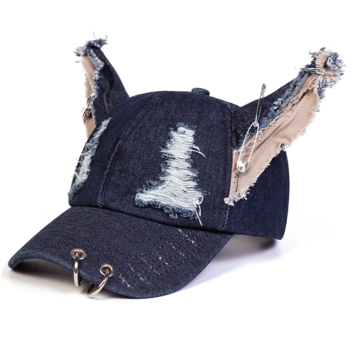 Riot Distressed Denim Cap