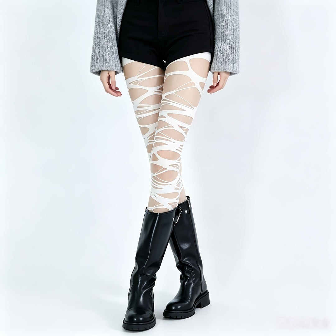 Rebel Distressed Tights