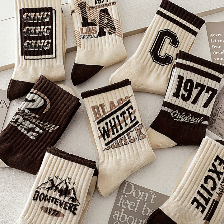 Vintage & Varsity Letter Sock Set