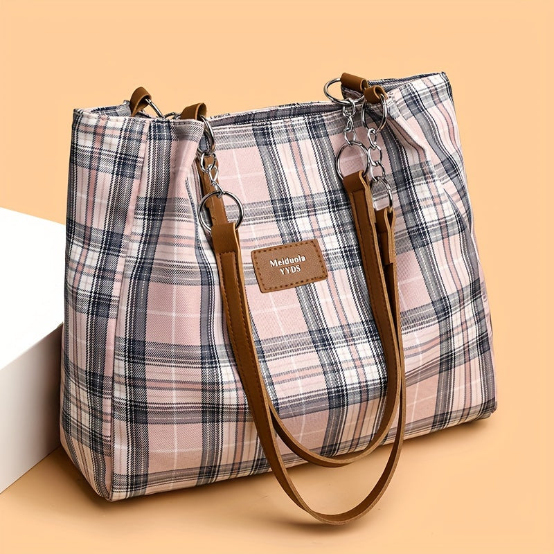 Hampton Plaid Carryall