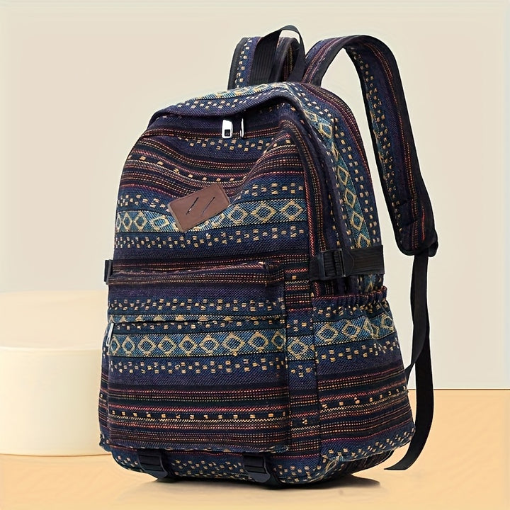 Boheme Woven Canvas Backpack