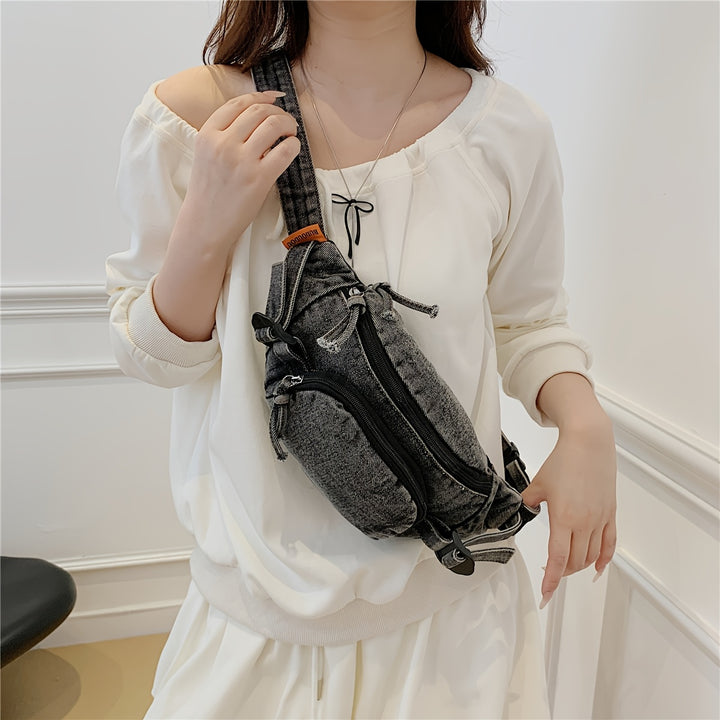 Avalon Washed Denim Sling Bag