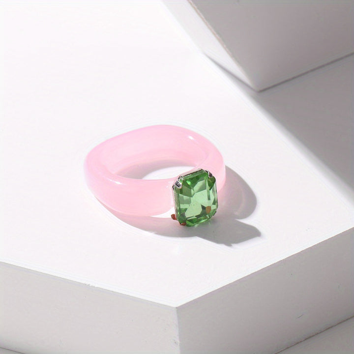 Candy Gloss Translucent Gem Ring