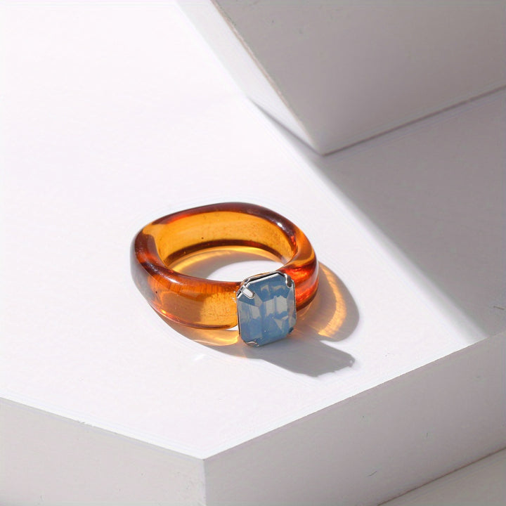 Candy Gloss Translucent Gem Ring