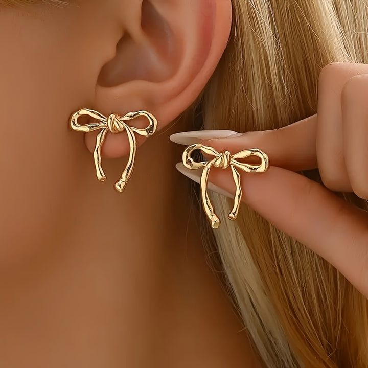 Gala Bowknot Stud Earrings