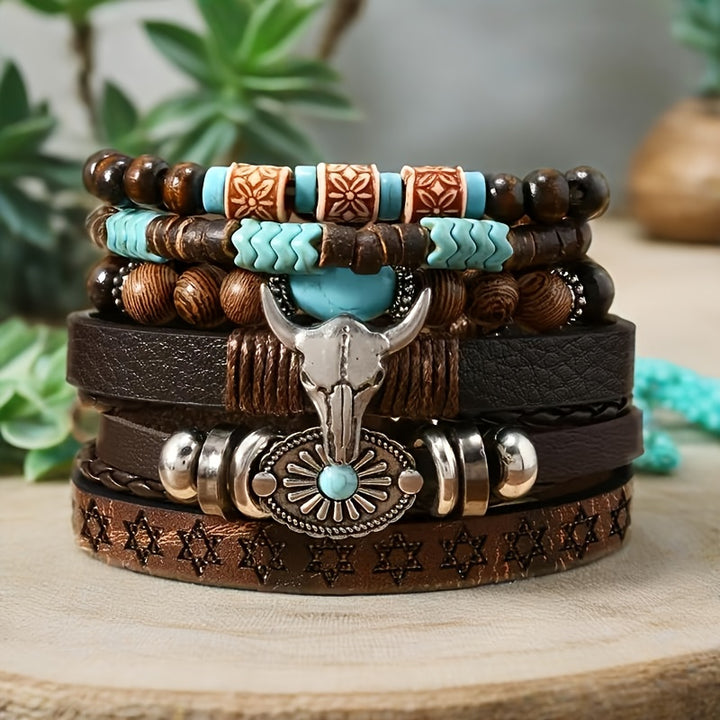 Tribal Stacked Bracelet Set