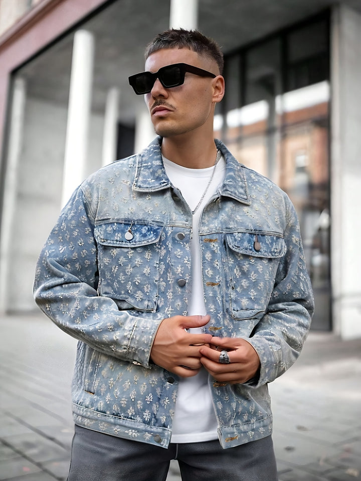 Icon Distressed Denim Jacket