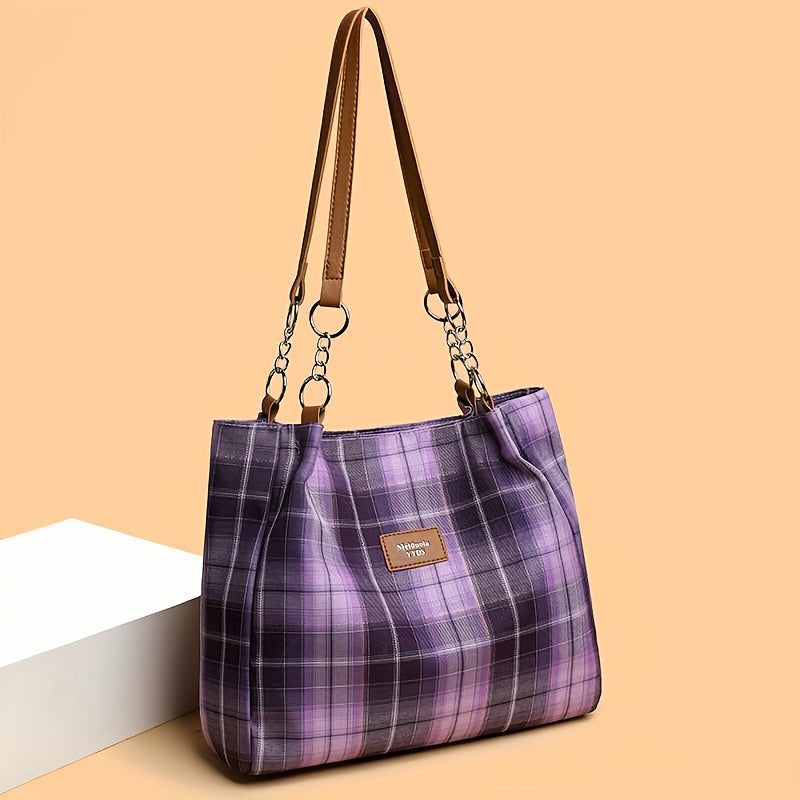 Hampton Plaid Carryall
