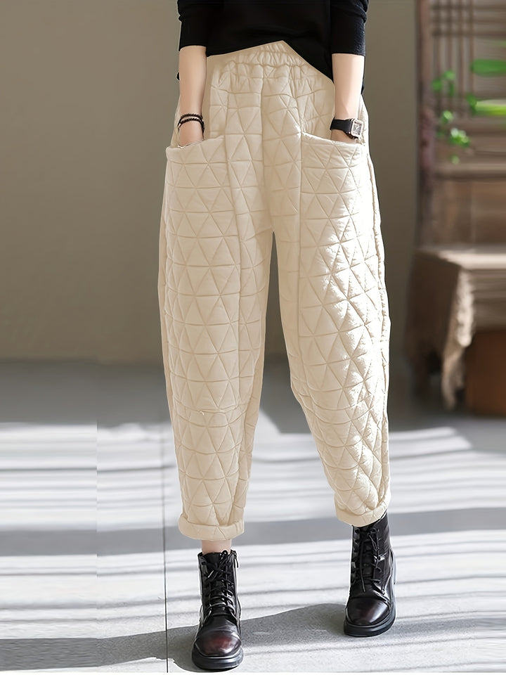 Loft Diamond-Quilted Puff Pant