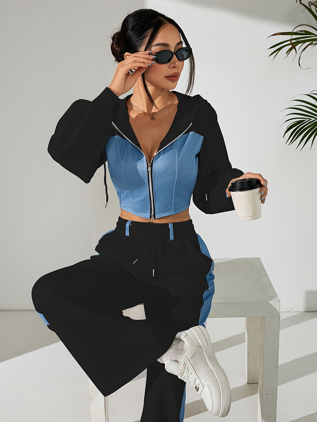 Aviara Contrast Zip Co-Ord